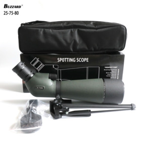 Telescopio di birdwatching diretto in fabbrica 25-75X80 popolare cannocchiale di alto livello materiale plastico in acciaio impermeabile tattico - Product Image 4
