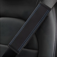 Housse de protection universelle en fibre de carbone pour ceinture de sécurité de voiture, coussinet de protection pour l'épaule, accessoires intérieurs automobiles, couleur personnalisée, marque OEM populaire