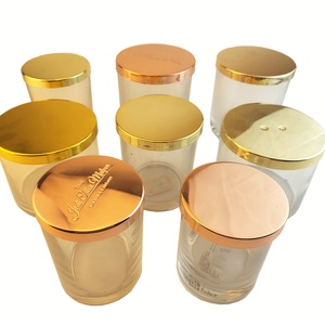 Cubiertas de Lujo para Velas con Recubrimiento Metálico Dorado Personalizado y Logotipo Grabado - Product Image 2