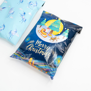 Christmas Festival Full Printing Pants Clothing Biodegradable Custom Printed Poly Mailer Shipping Packaging Mail Bags - Product Image 3