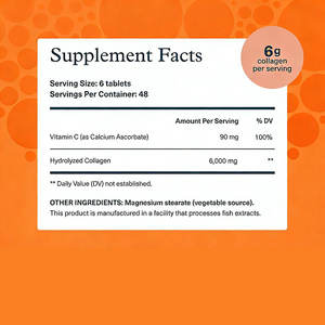 Precio de fábrica al por mayor vitamina C colágeno tableta suplemento para hombres y mujeres - Product Image 2