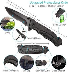 <span class=keywords><strong>Kit</strong></span> de Survie d'Urgence Populaire 14 Pièces : Équipement Tactique SOS pour l'Aventure, le Camping et les Voyages en Plein Air - Product Image 2