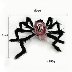 Tùy chỉnh 75cm Fluffy <span class=keywords><strong>redback</strong></span> Spider Đồ chơi siêu mềm Halloween côn trùng nhồi bông sang trọng PP bông Điền - Product Image 2