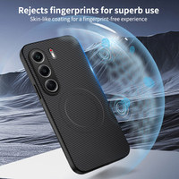 Étui de téléphone magnétique en fibre de carbone de luxe pour Infinix Itel S26 Ultra Hot 70, coque de téléphone pour Tecno Camon 50 Spark 50