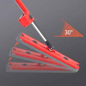 Grande vadrouille mains libres pour le <span class=keywords><strong>ménage</strong></span> paresseux Épurateur et raclette à double usage avec drainage <span class=keywords><strong>de</strong></span> l'eau Vadrouille plate pour le nettoyage des sols - Product Image 5