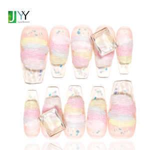 <span class=keywords><strong>เล็บ</strong></span>ปลอมเพ้นท์มือสีพาส<span class=keywords><strong>เท</strong></span><span class=keywords><strong>ล</strong></span>แบบหนา  ขายส่งจำนวนมาก  งานดีไซน์ทำมือ  <span class=keywords><strong>เล็บ</strong></span>อะคริลิกเพ้นท์มือหนา  ประดับด้วยเพชร - Product Image 1