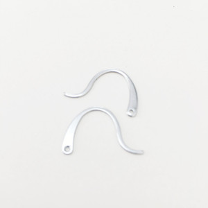 Crochets d'oreille estampés en acier inoxydable électroplaqué Wise, apprêts de bijouterie, fermoirs, crochets, accessoires DIY - Product Image 2