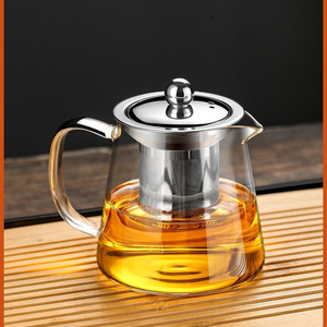 Tùy chỉnh nhà máy bán buôn Kính Ấm trà thủy tinh Ấm đun nước ấm trà thủy tinh ấm trà đặt với Infuser cup - Product Image 4