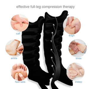 Bottes de compression d'air à 8 chambres de qualité médicale VU pour le <span class=keywords><strong>drainage</strong></span> <span class=keywords><strong>lymphatique</strong></span>, soulagement de l'œdème et des gonflements des jambes - Product Image 4