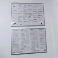 Cadre à clipser en alliage d'aluminium à ouverture frontale A1 A2 A3 A4 pour affiches publicitaires et présentoirs de licences commerciales (vente en gros)
