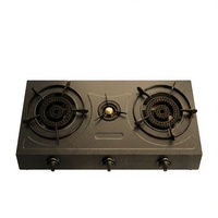 Kompor Meja LPG 2 Tungku High Fire untuk Rumah Tangga Bahan Stainless Steel