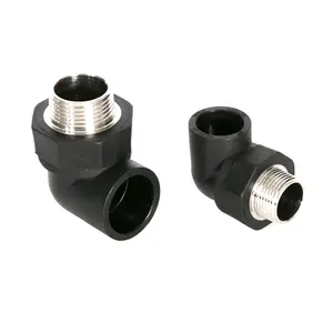 Chinese Suppliers New Material PE HDPE pipe fitting HDPE Male Elbow pe coupler for gas fittings
