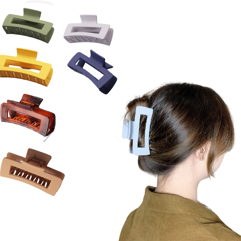 Матовые пластиковые заколки для волос, большие нескользящие заколки для волос, сильная фиксация, толстые волосы для женщин и девочек Jedai