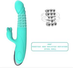 यूब रिचार्जेबल खरगोश कान वाइब्रेटर वाटरप्रूफ वयस्क महिला पुरुषों के लिए जोड़े नरम संवेदी उपहार - Product Image 3