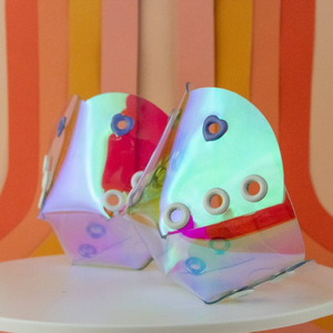 PVC laser-cut roller skate <b>toe</b> <b>caps</b>, iridescent roller skate <b>toe</b> <b>caps</b>, scratch-resistant and durable roller skate protective - Product Image 4