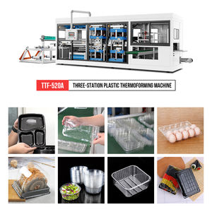 Vollautomatische Drei-Stationen-Thermoformmaschine mit Touchscreen-Steuerung und Keramikheizung für PP/PS/PVC-Materialien Haustierprodukt - Product Image 6