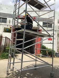 Andamio Aluminio Móvil Fácil con Ruedas Juego de Andamio Aluminio Andamio Torre Escalera - Product Image 5