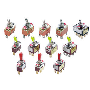 Miniatura 4PDT Interruptor de palanca de 12 pines Interruptor de encendido-encendido 5A 250V 2A Interruptores - Product Image 6