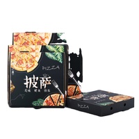 Boîte à pizza pliable en carton ondulé, boîte à pizza personnalisée imprimée, boîte à pizza pour livraison à emporter avec logo