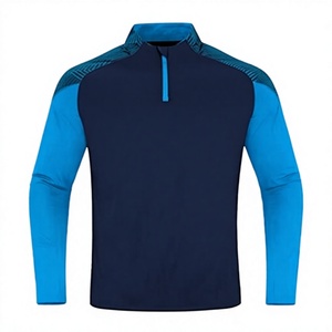 2025 <b>Men's</b> Lightweight Slim Fit Canvas Solid Quilted <b>Half</b> <b>Zip</b> Long-Sleeved <b>Jacket</b> Compressed Feature 220g Fabric OEM Service - Product Image 2