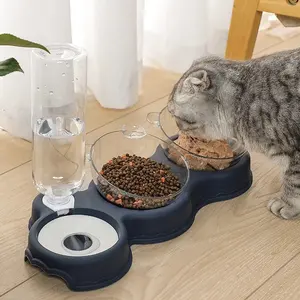 Hochleistungs-Hunden äpfe Automatischer multifunktion aler Tierfutter automat und Wassersp ender für Katze und Hund