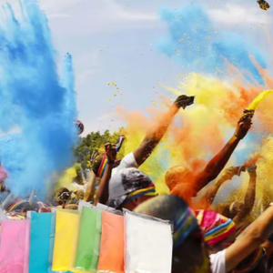 100 gam/túi Holi màu bột bên mới lạ lễ hội cầu vồng bột ngô đầy màu sắc gags Trò Đùa thực tế tiện ích vui Np9147 - Product Image 1
