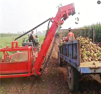 Machine de plantation, de creusement et de récolte montée sur tracteur pour l'ail, les pommes de terre, les arachides, le manioc, les oignons, les radis et les carottes