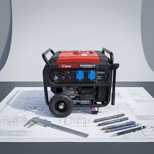 เครื่องกำเนิดไฟฟ้าเบนซิน SE EAMSON 5.5KW 4 จังหวะ 225CC 230V 50Hz ระบายความร้อนด้วยอากาศ พร้อมล้อเคลื่อนย้ายได้ ถังน้ำมัน 25 ลิตร ยี่ห้ออื่นๆ ที่ไม่ใช่ SS SAMSON - Product Image 2