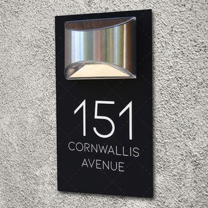Dropshipping chiếu sáng năng lượng mặt trời địa chỉ mảng bám chiếu sáng đường phố lên doorplate dấu hiệu căn hộ cửa tấm dấu hiệu - Product Image 4