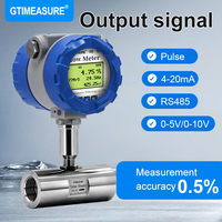 Medidor de Flujo de Turbina Digital SS304 con Rosca Hembra, Pantalla Instantánea y Total, 4-20mA, para Tratamiento de Agua y Aceite, Directo de Fábrica