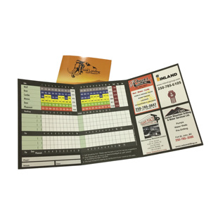 Tùy chỉnh quảng cáo giá rẻ thẻ <span class=keywords><strong>in</strong></span> offset chất lượng cao cho golf điểm trò chơi thẻ <span class=keywords><strong>in</strong></span> tại trung quốc - Product Image 6