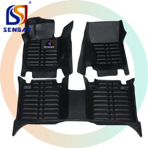 Usine de tapis de sol de voiture en Chine vend des tapis de voiture en cuir 5D de haute qualité <span class=keywords><strong>Tesla</strong></span> Model 3 - Product Image 4
