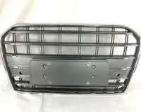 Nouvelle calandre avant S6 de haute qualité, remplacement en ABS, Audi A6 C7.5 C7 PA 2016-2018, cadre chromé, bas gris mat, chrome