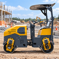 Rouleau compresseur hydraulique de 2,5 tonnes pour la réparation de l'asphalte et le compactage des surfaces routières