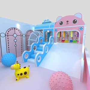 Hot Sale New Design Preschool Toddler Kids <b>Small</b> Indoor Commercial Playground With <b>Slide</b> - Product Image 1