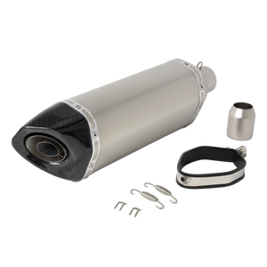 Silenciador Deportivo Deslizable Universal de 51mm con Tapa de Fibra de Carbono Real para 600cc <span class=keywords><strong>1000cc</strong></span> - Product Image 2