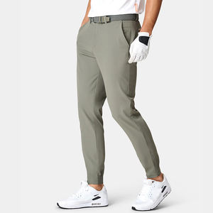 Joggers atléticos personalizados, tejido elástico para hombre, 88% poliéster, 12% Spandex, ajustados, pierna recta, Joggers de golf - Product Image 2