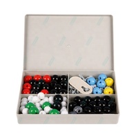Juego de Química Orgánica e Inorgánica de 157 Piezas, Modelos de Relleno Espacial con Bolas y Varillas para Grupos de Estudiantes