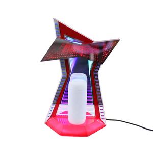 贤辉定制设计酒海报促销展示LED镜面酒瓶架广告牌广告亚克力ODM OEM展示架 - Product Image 1