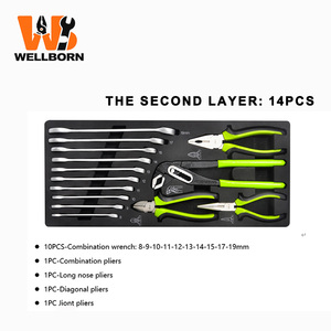 119PCS Four-Layer Iron Box Portable Auto Repair Hardware <b>Tool</b> <b>Set</b> With Drawers Multifunctional Waterproof OEM Customizable Z-001 - Product Image 2