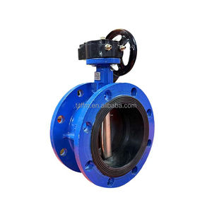 Superior dn1200 u loại đôi Mặt bích Lập Dị Van bướm Hướng dẫn sử dụng đường kính lớn đường ống xử lý chất lỏng công suất cao - Product Image 3