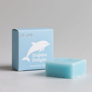 냉간 가공 비누 브랜드 디스플레이용 로고 프린트가있는 에코 접이식 비누 포장 상자 - Product Image 3