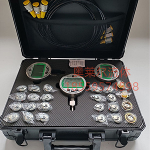 ชุดเกจวัดแรงดัน Techsys พร้อมจอแสดงผลดิจิตอล ชุดทดสอบน้ำมันไฮดรอลิกสำหรับปั๊มนำร่องของรถขุด - Product Image 4