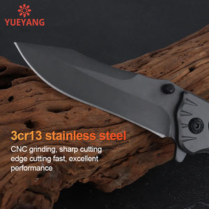 YUEYANG taşınabilir EDC Survival taktik açık kamp bıçağı yüksek sertlik 3Cr13 paslanmaz çelik bıçak G10 kolu OEM - Product Image 3