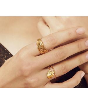 Bague French <span class=keywords><strong>Snake</strong></span> Chain Index Finger 10K pour femmes - Unique Vintage Chic Designer <span class=keywords><strong>Snake</strong></span> Style - Product Image 3