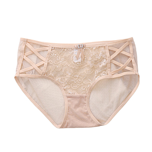 Dễ thương Hàn Quốc Nhật Bản phong cách ren Strappy mid-eo đáy Trọng lượng nhẹ Sheer thoải mái Một kích thước - Product Image 5