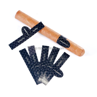Etiquetas adhesivas para cigarros cubanos en relieve, diseño de logotipo privado personalizado, impresión de papel de lámina dorada, bandas para cigarros artísticos