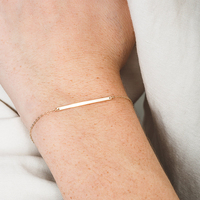 Bracelet EManco, bracelet coréen minimaliste personnalisé gravé pour femmes, bracelet minimaliste en acier inoxydable avec nom personnalisé DIY