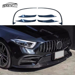 Canard paraurti anteriore <span class=keywords><strong>C257</strong></span> <span class=keywords><strong>CLS</strong></span> con bocchette fendinebbia in fibra di carbonio per Mercedes Benz <span class=keywords><strong>C257</strong></span> <span class=keywords><strong>CLS</strong></span> Class - Product Image 1