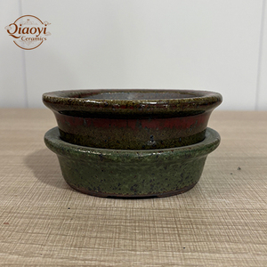 <span class=keywords><strong>Pot</strong></span> de fleurs bohème <span class=keywords><strong>en</strong></span> argile violette Yixing, pots à bonsaï ovales <span class=keywords><strong>en</strong></span> céramique émaillée, écologiques, classiques, rétro, pour jardin, intérieur et extérieur - Product Image 1